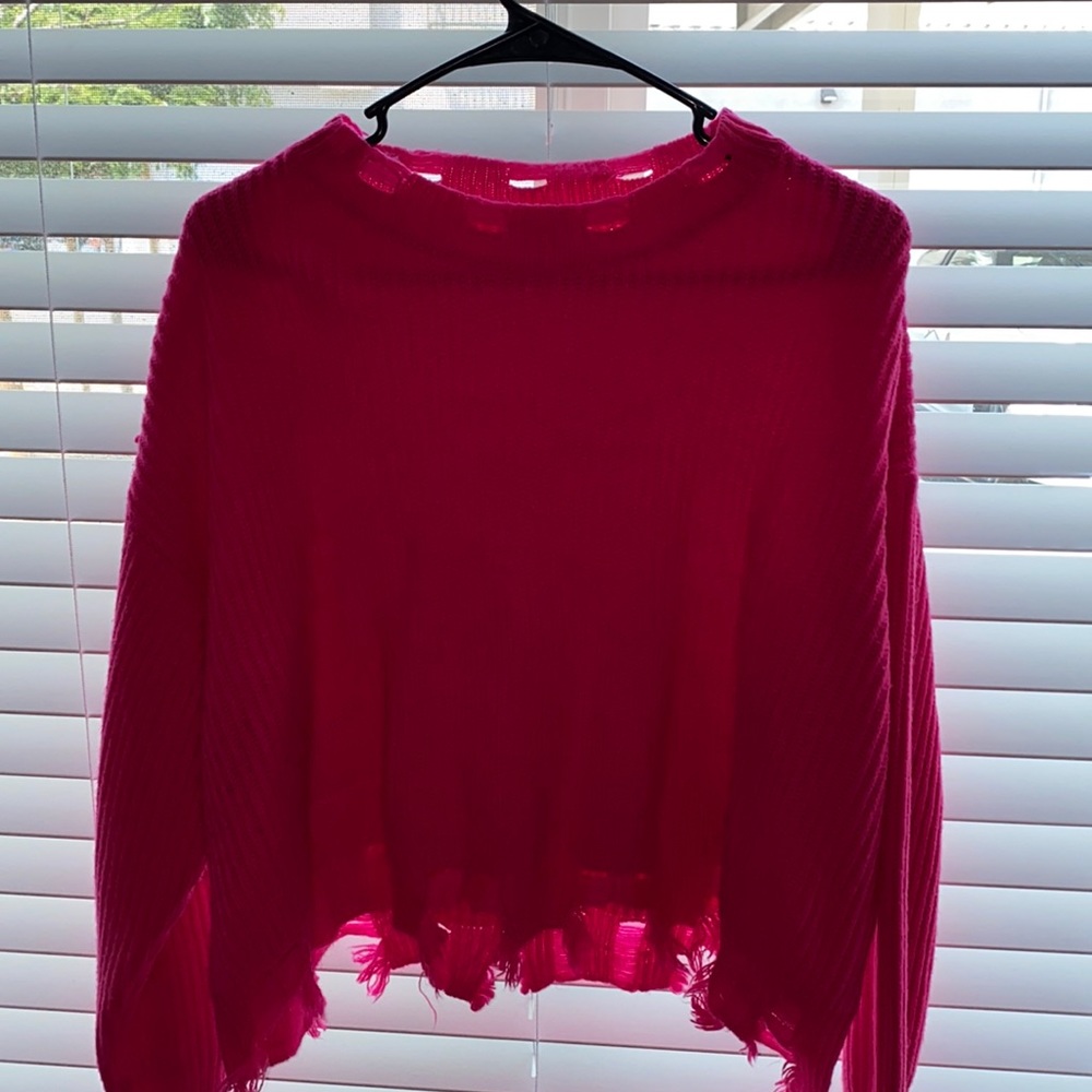 Hot pink sweater